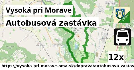 Autobusová zastávka, Vysoká pri Morave