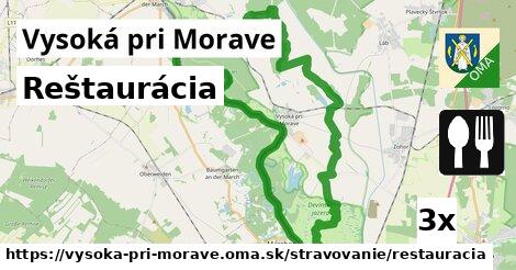 Reštaurácia, Vysoká pri Morave