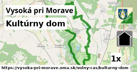 Kultúrny dom, Vysoká pri Morave