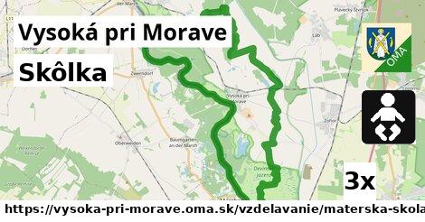 Skôlka, Vysoká pri Morave