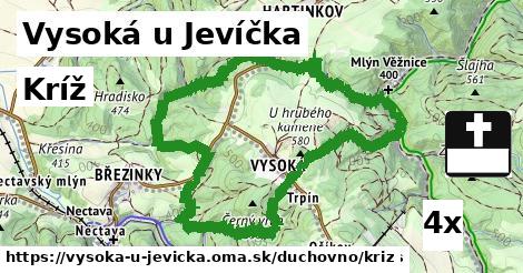 Kríž, Vysoká u Jevíčka