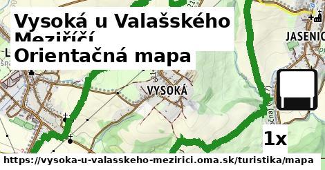 Orientačná mapa, Vysoká u Valašského Meziříčí