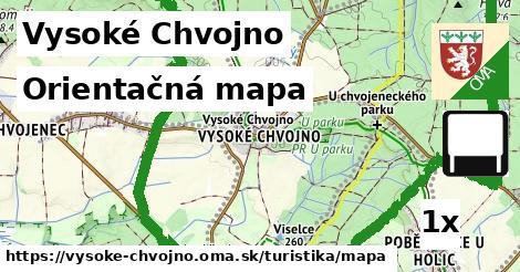 Orientačná mapa, Vysoké Chvojno