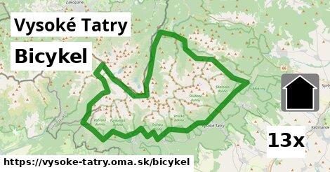 bicykel v Vysoké Tatry