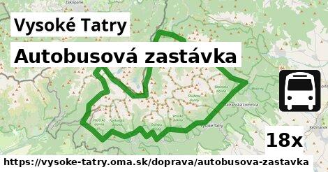 Autobusová zastávka, Vysoké Tatry