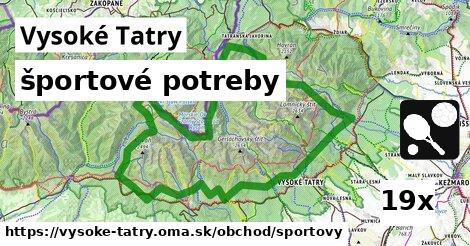 športové potreby, Vysoké Tatry