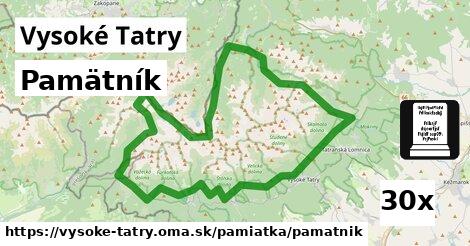 Pamätník, Vysoké Tatry