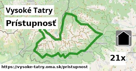 prístupnosť v Vysoké Tatry