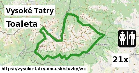 Toaleta, Vysoké Tatry