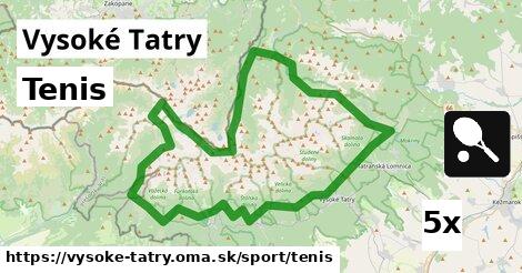 Tenis, Vysoké Tatry