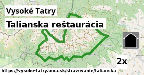 Talianska reštaurácia, Vysoké Tatry