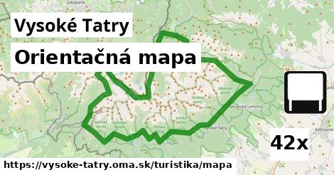 Orientačná mapa, Vysoké Tatry