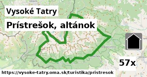 Prístrešok, altánok, Vysoké Tatry