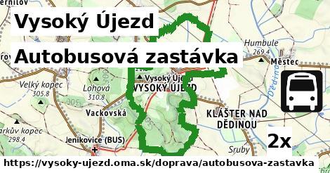 autobusová zastávka v Vysoký Újezd