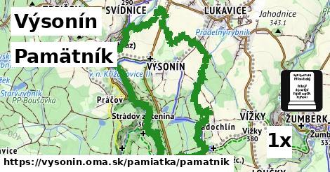 Pamätník, Výsonín