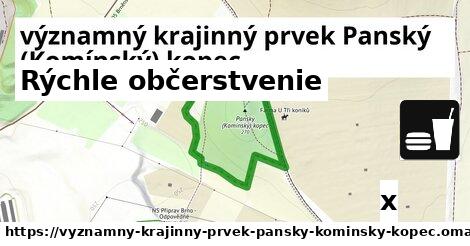 Všetky body v významný krajinný prvek Panský (Komínský) kopec