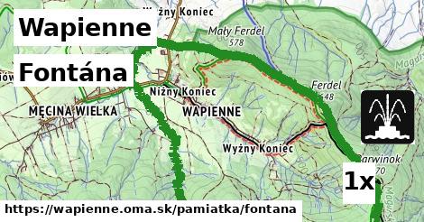 Fontána, Wapienne