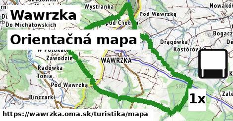 orientačná mapa v Wawrzka