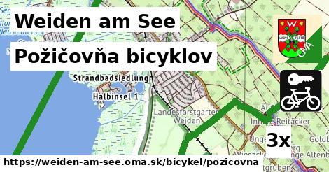 Požičovňa bicyklov, Weiden am See