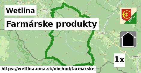 farmárske produkty v Wetlina