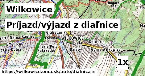 Príjazd/výjazd z diaľnice, Wilkowice