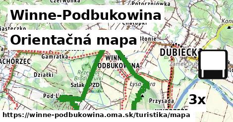 orientačná mapa v Winne-Podbukowina