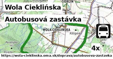 Autobusová zastávka, Wola Cieklińska