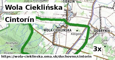 Cintorín, Wola Cieklińska