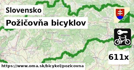 Požičovňa bicyklov, Slovensko