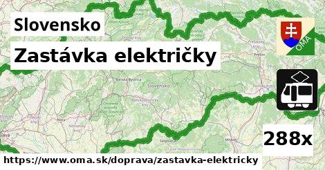 Zastávka električky, Slovensko