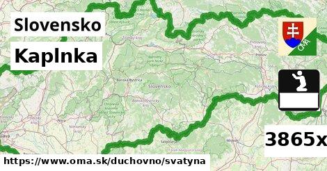 Kaplnka, Slovensko