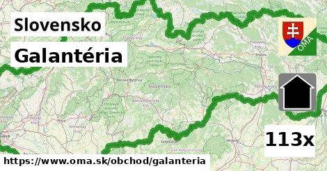 Galantéria, Slovensko