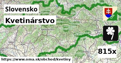 Kvetinárstvo, Slovensko