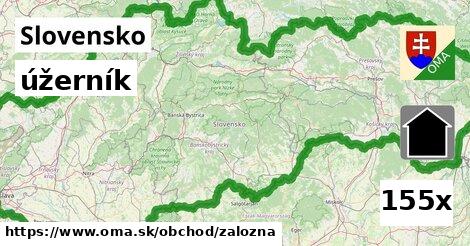 úžerník, Slovensko