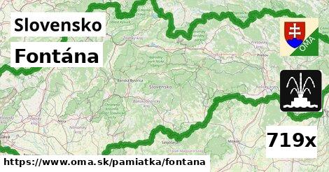 Fontána, Slovensko