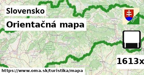 Orientačná mapa, Slovensko