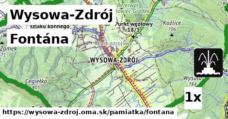 fontána v Wysowa-Zdrój