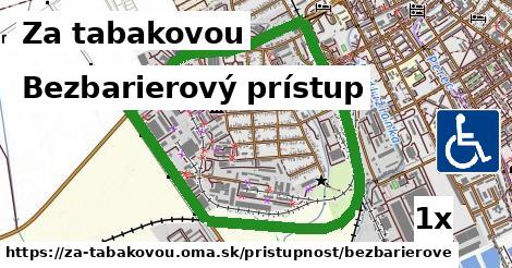 Bezbarierový prístup, Za tabakovou