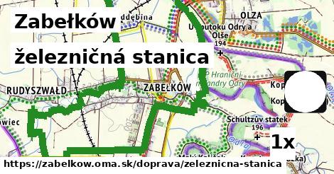 železničná stanica, Zabełków