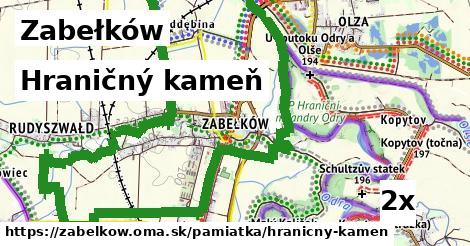 Hraničný kameň, Zabełków