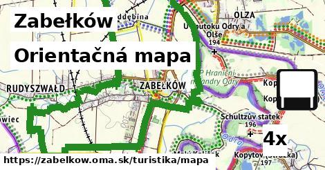 Orientačná mapa, Zabełków