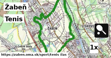 Tenis, Žabeň