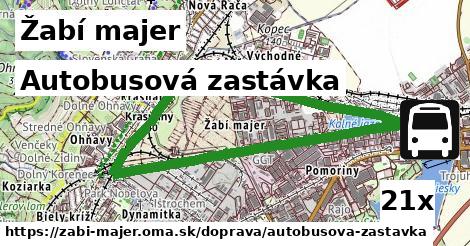 Autobusová zastávka, Žabí majer