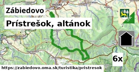 Prístrešok, altánok, Zábiedovo