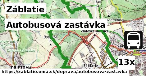 Autobusová zastávka, Záblatie