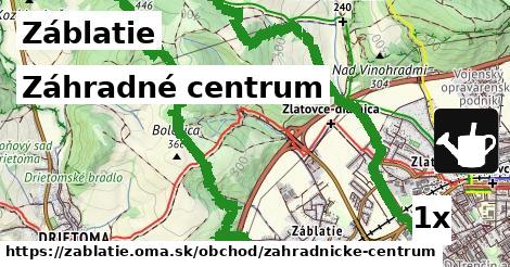 Záhradné centrum, Záblatie