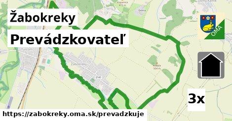 prevádzkovateľ v Žabokreky