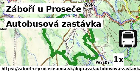 autobusová zastávka v Záboří u Proseče