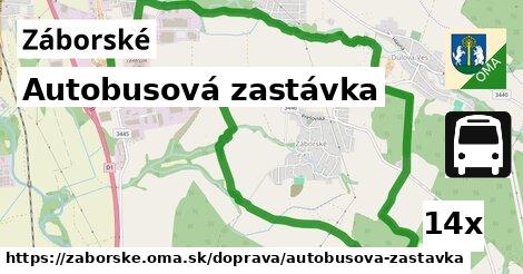 Autobusová zastávka, Záborské