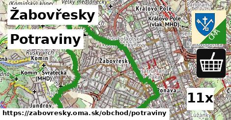 Potraviny, Žabovřesky